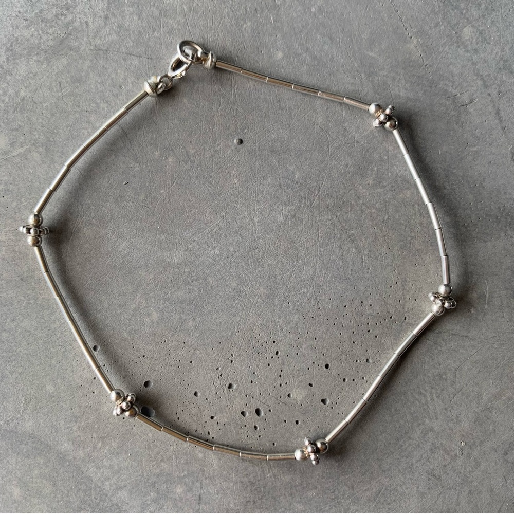 Unique 925 Sterling Silver Beaded Bracelet by LIZZdezigns